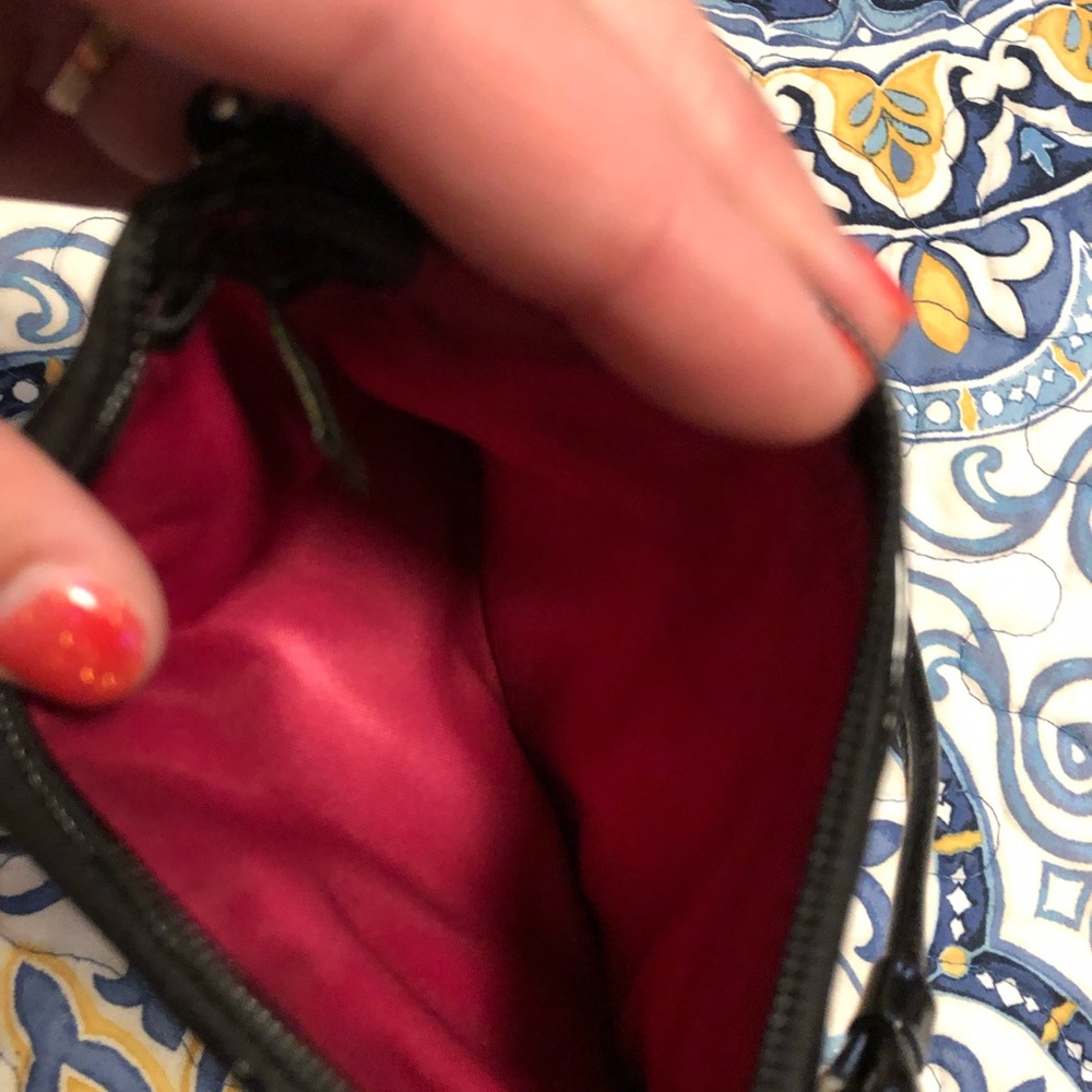 Coach patent black wristlet